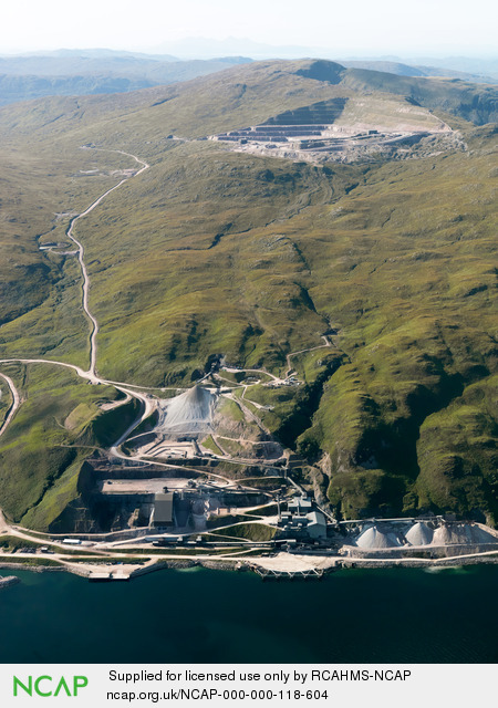 Glensanda Quarry, west coast of Scotland.